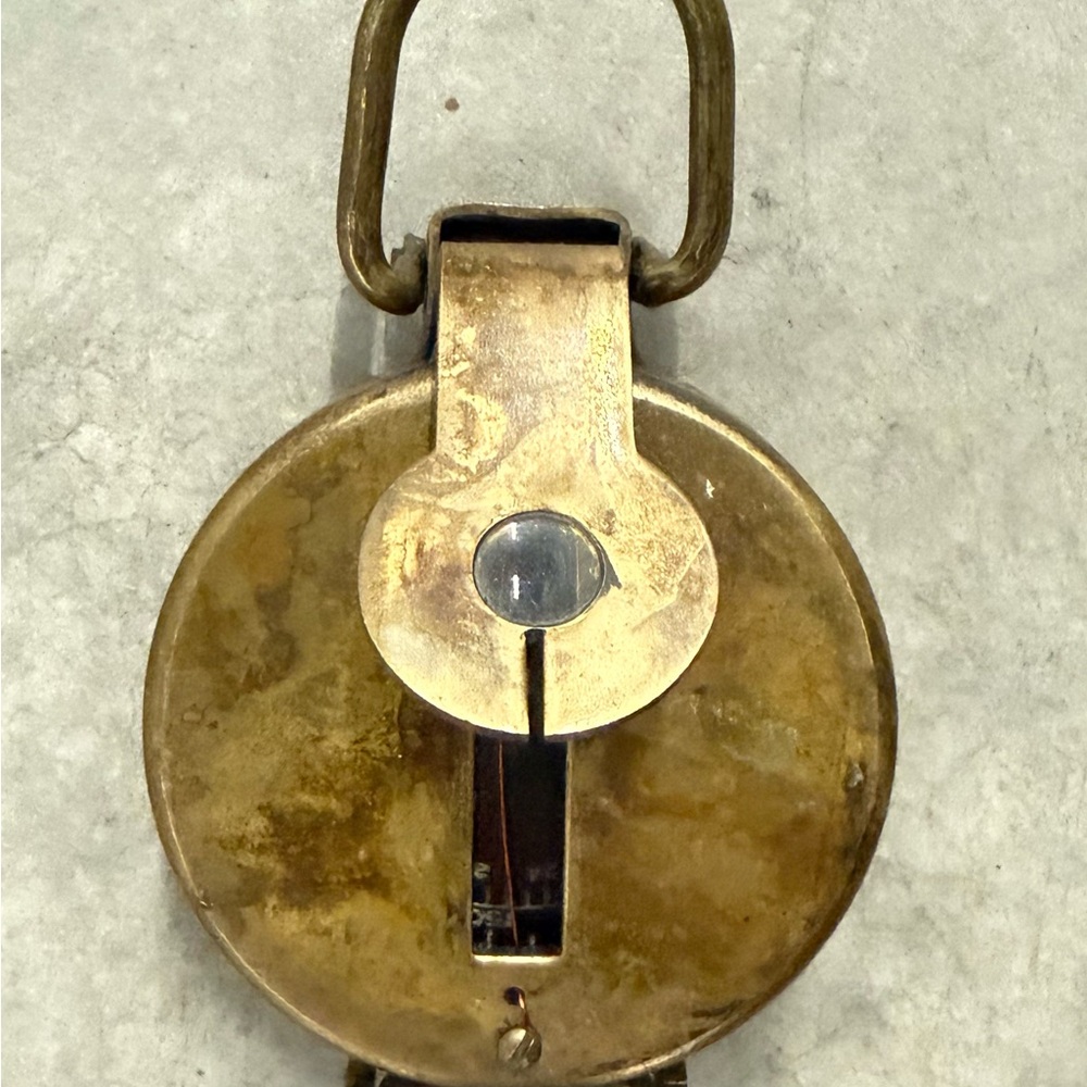 Authentic Vintage Brass Pocket Compass 4” x 2” x 1/2” - Picture 4 of 12